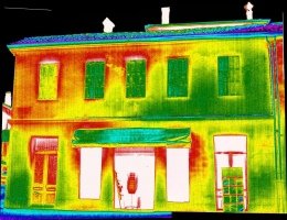 La termografia di un edificio a Feltre