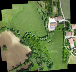 L'ortofoto generata da fotogrammi acquisiti da drone