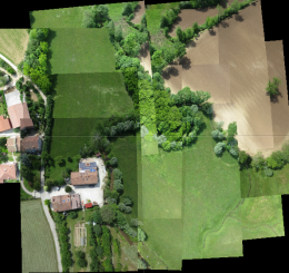 La mosaicatura di immagini stereoscopiche acquisite da drone
