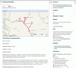 Schermata dei metadati di Geonode, software open-source per la gestione interoperabile dei dati geografici secondo standard ISO e OGC