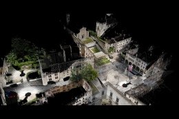 Il modello 3D acquisito dalla scansione laser nel centro storico di Feltre